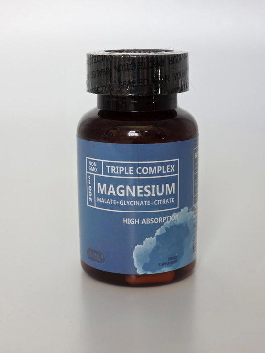 Triple Complex Magnesium – Glycinate, Citrate, Malate (90 ct)