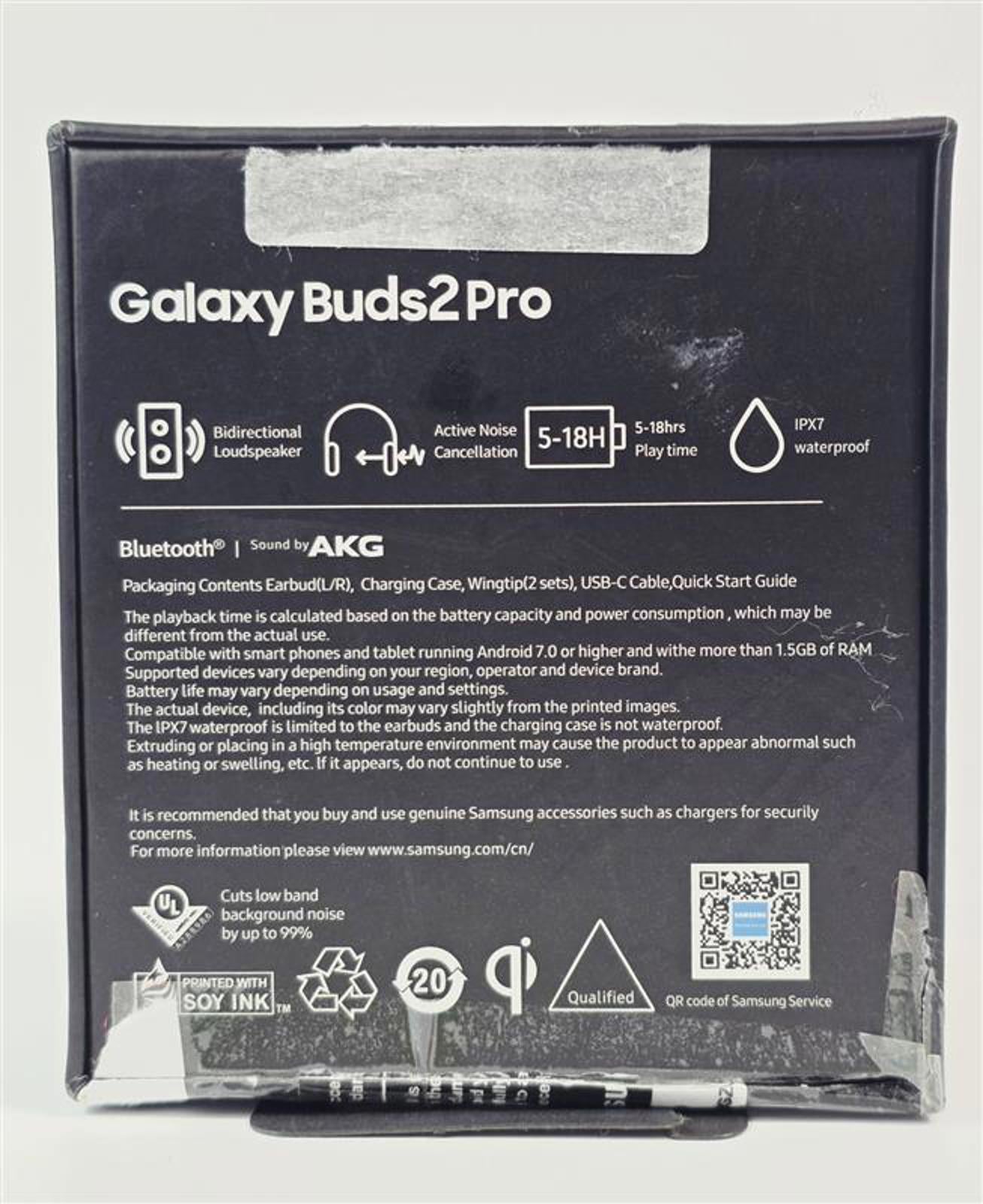 🎧 Samsung Galaxy Buds2 Pro – True Wireless Noise Cancelling Earbuds (White)