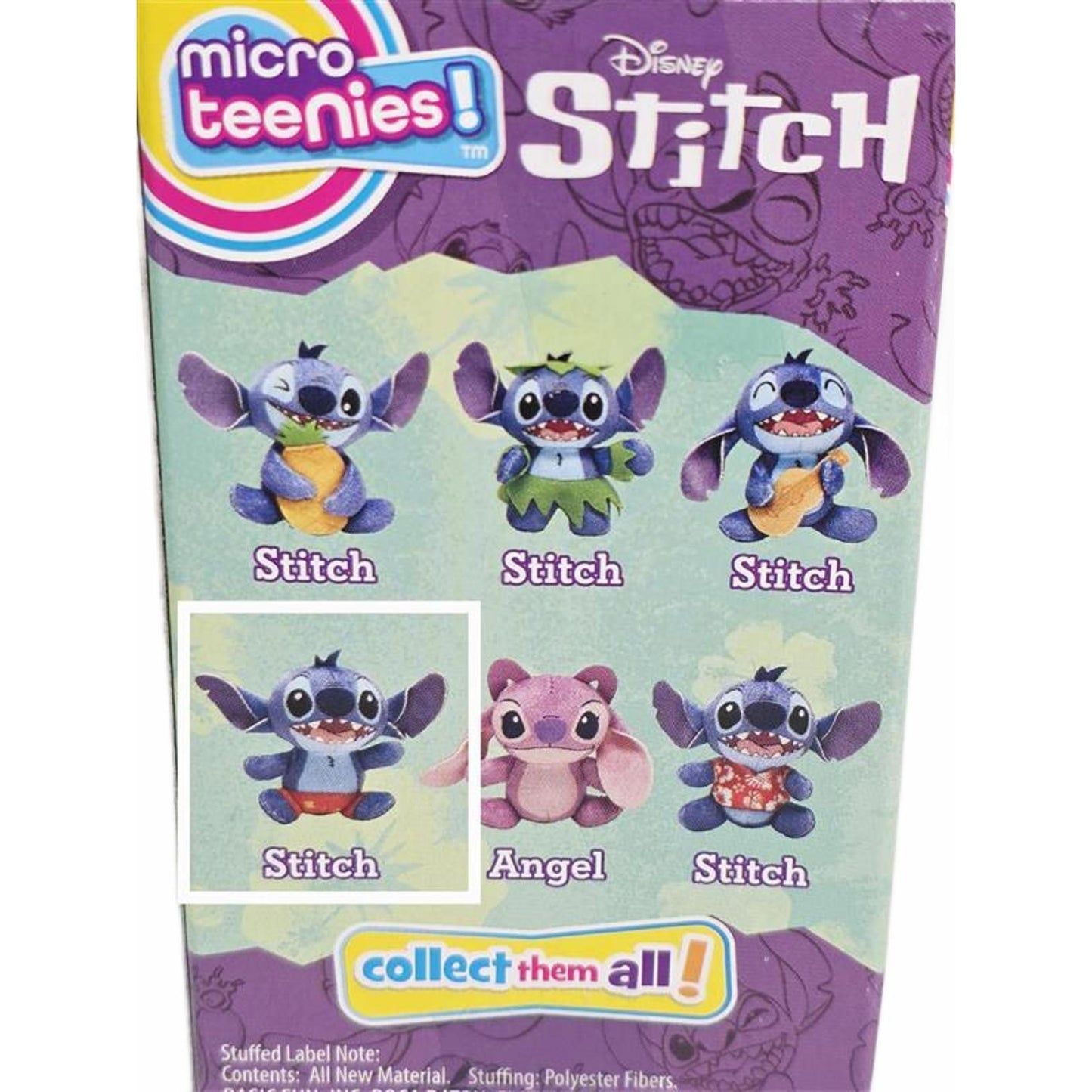 🌺 Disney Stitch Micro Teenies Plush – Hawaiian Shirt Edition