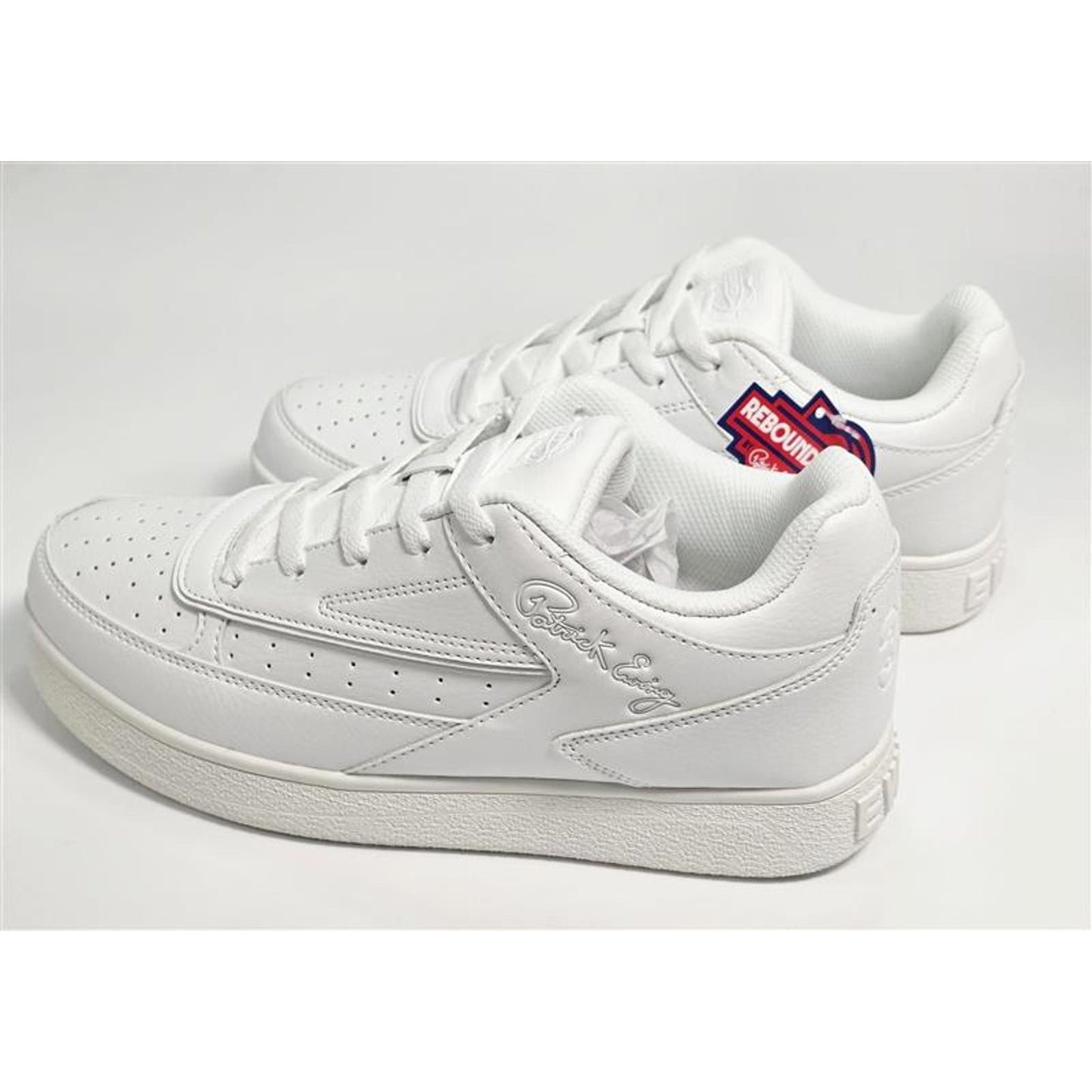 Patrick Ewing 33 Rebound Low White Sneakers Size 9.5