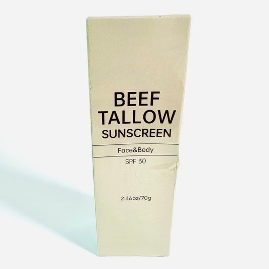 🥩Beef Tallow Sunscreen Face & Body SPF 30 2.46oz New