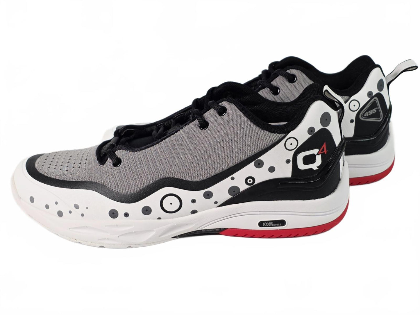 🏀 Q4 Sports Q4MB-012 “Bright White / Fiery Red” Basketball Shoes – Size 11