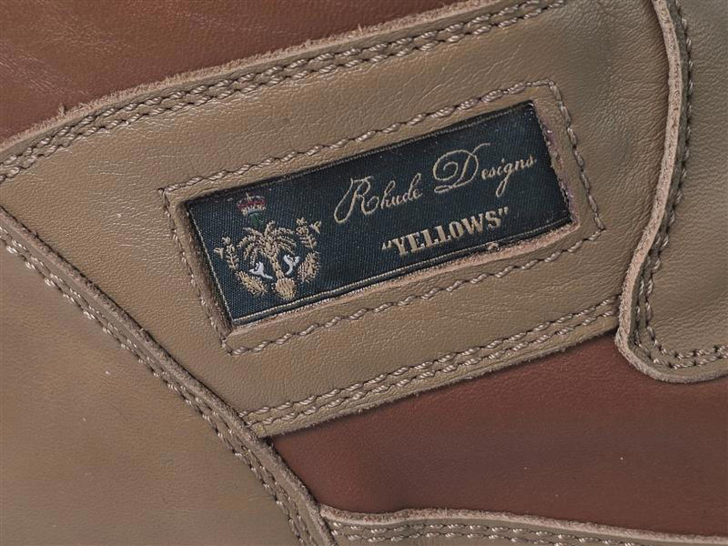 🤎 Rhude Cabriolet “Yellows” High-Top Sneakers Men’s 11 New