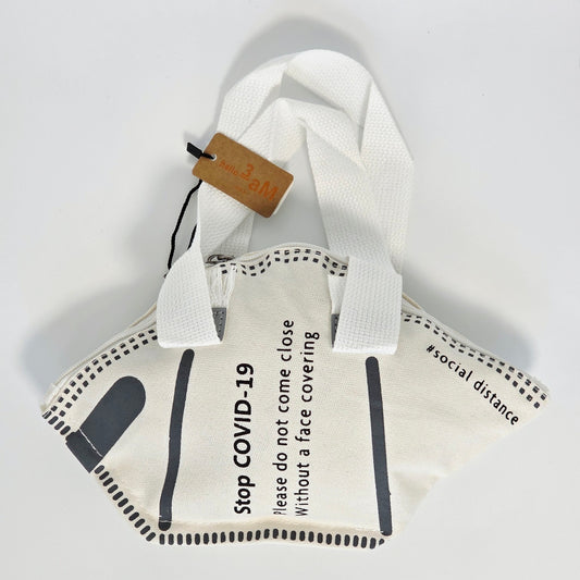 Hello 3AM Canvas Novelty Tote – Mask Design