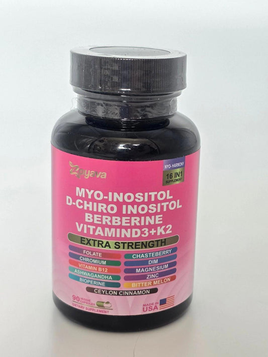 Zoyava Myo-Inositol Hormone Support – 16-in-1 Extra Strength: