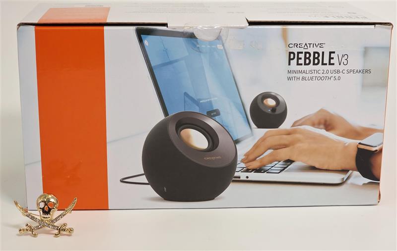 Creative Pebble V3 USB-C Bluetooth Speakers Open Box New