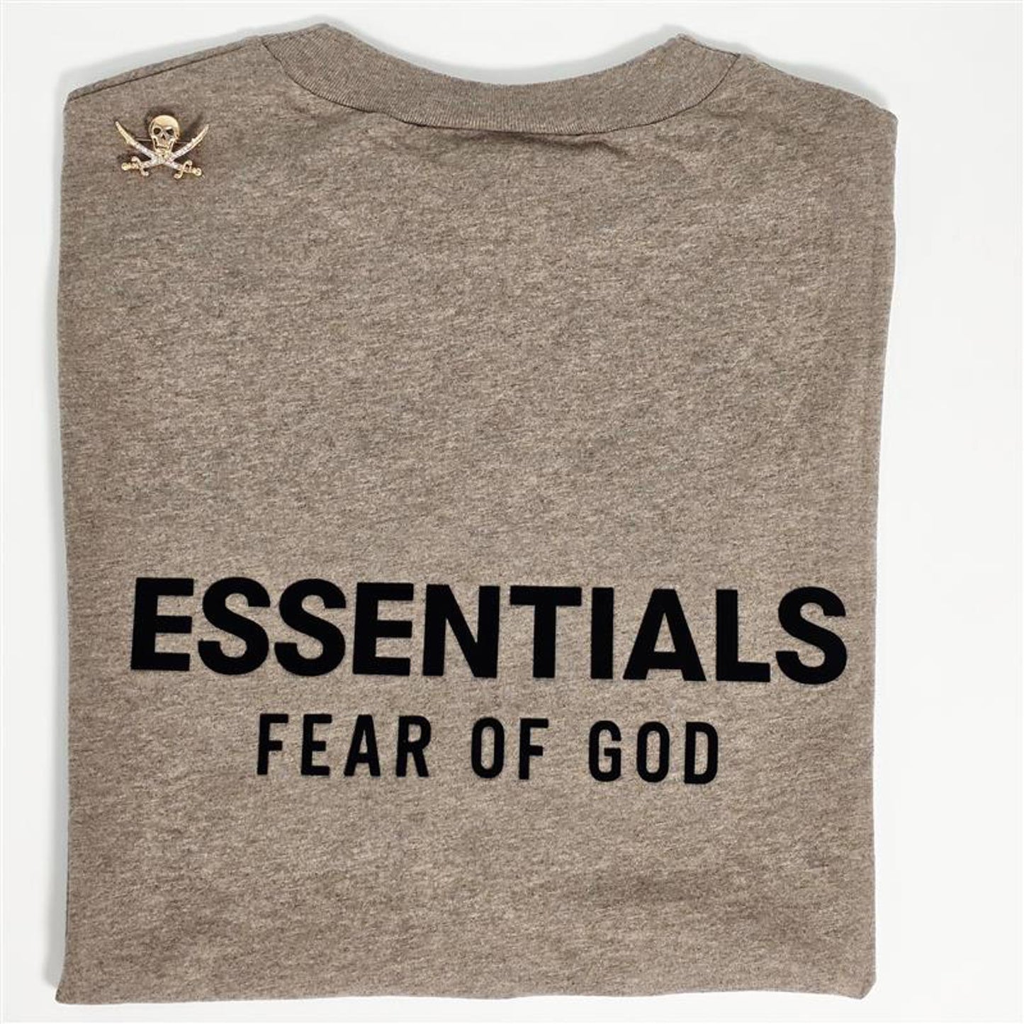 Fear of God Essentials T-Shirt – Heather Brown Size M