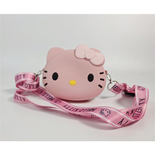 🎀 Hello Kitty Silicone Coin Purse • Pink • Lanyard Strap
