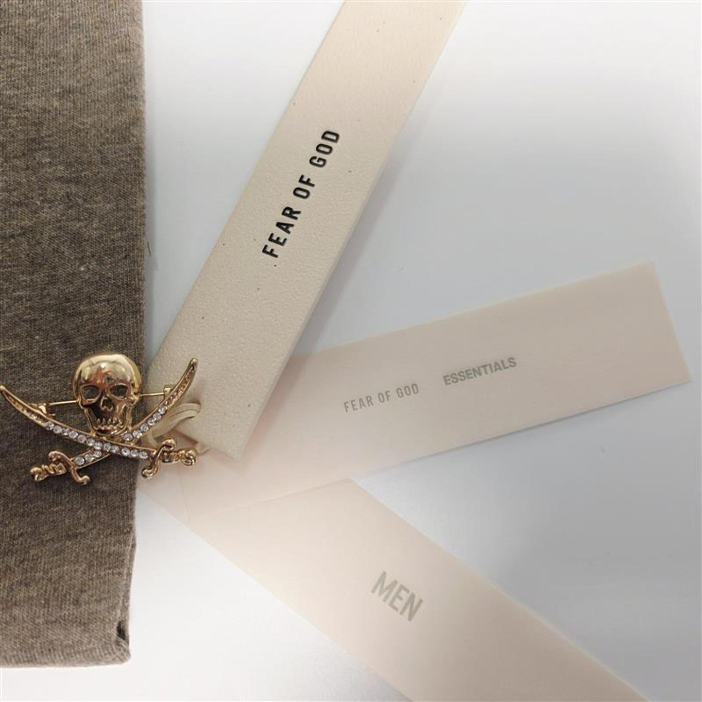 Fear of God Essentials T-Shirt – Heather Brown Size M