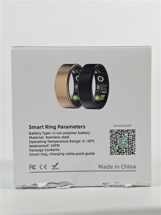 💍 SmartHealth Fitness Smart Ring – Size 8 (Gold)