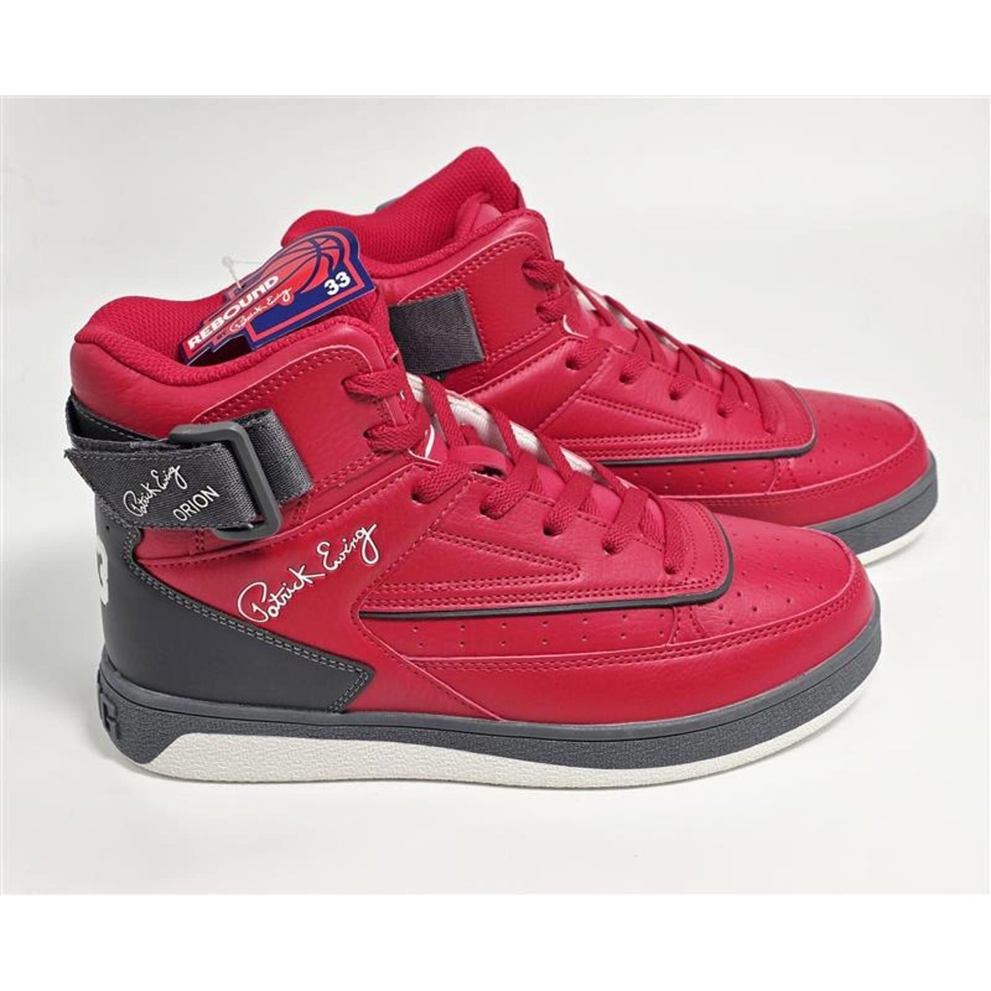 Patrick Ewing 33 HI Orion Sneakers Red Black Size 8.5