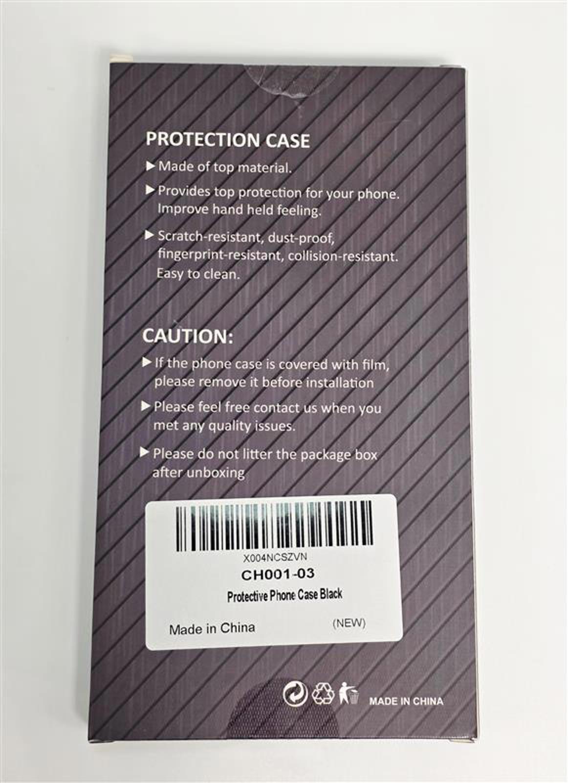 Luxeon Black Phone Case with Ring Kickstand Grip