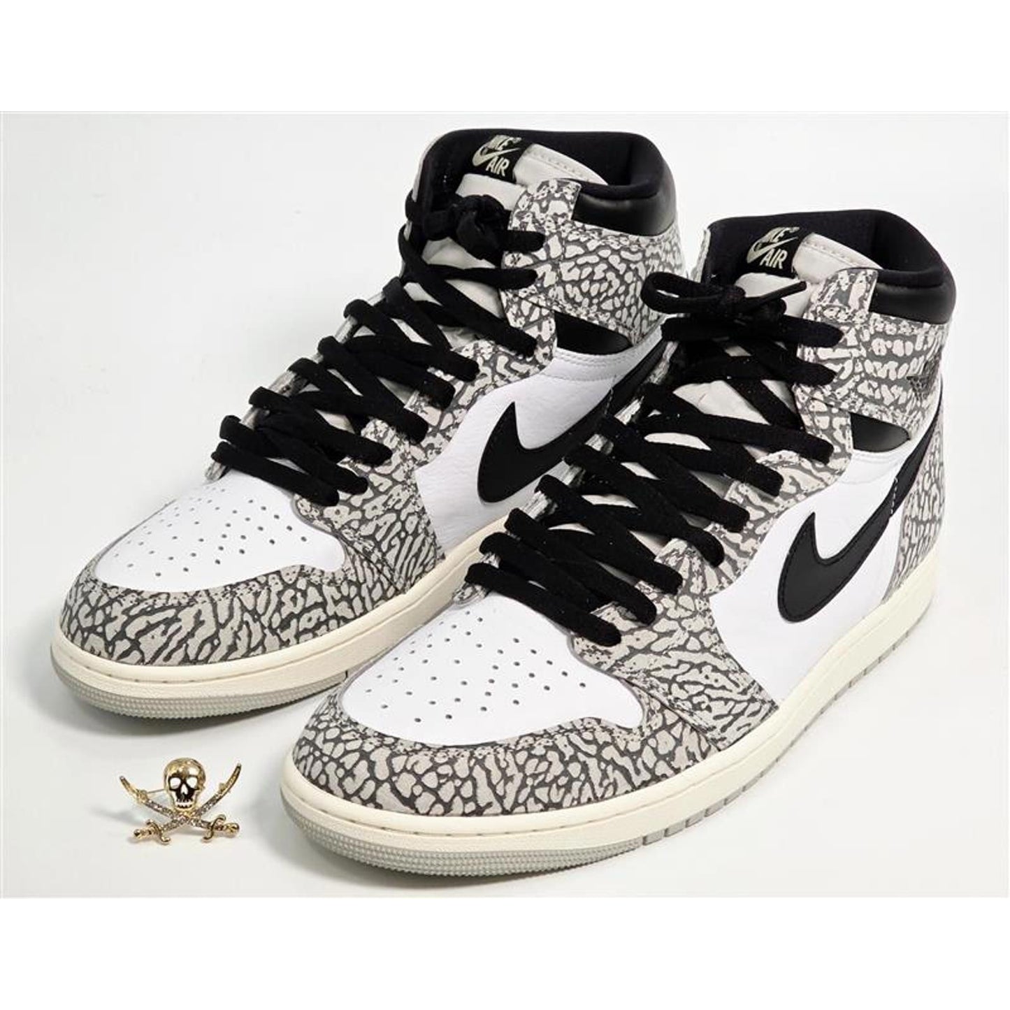 Nike Air Jordan 1 Retro High OG White Cement – Size 12.5 (POIZON Verified)