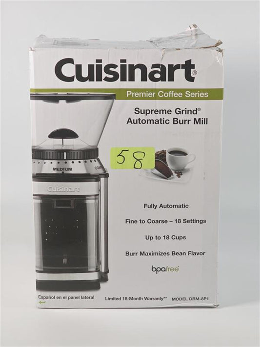 ☕ Cuisinart Supreme Grind Automatic Burr Mill – Model DBM-8P1 (New, Damaged Box)