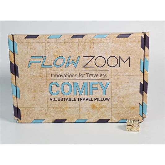 ✈️ Flow Zoom “Comfy” Adjustable Travel Pillow – Innovations for Travelers