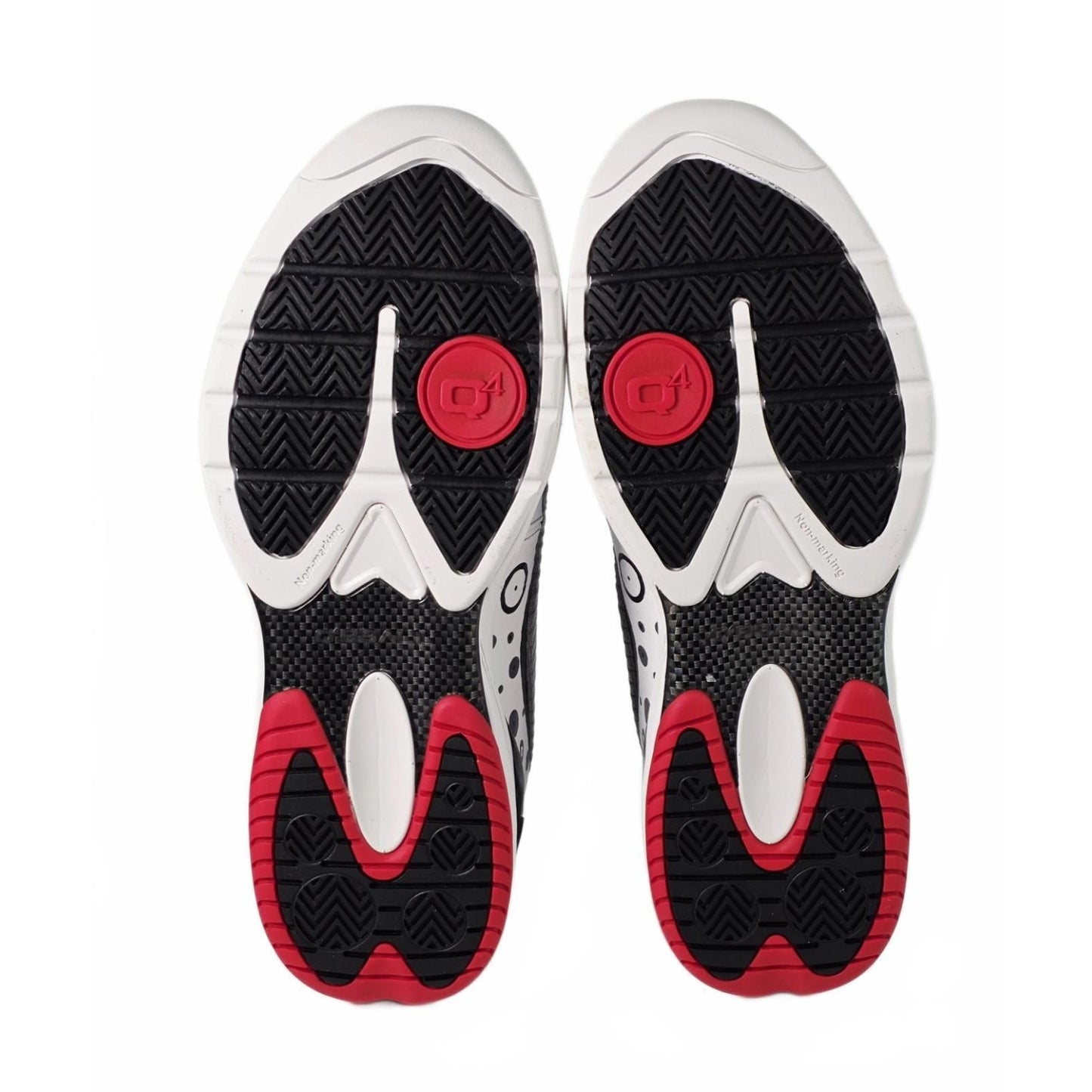 🏀 Q4 Sports Q4MB-012 “Bright White / Fiery Red” Basketball Shoes – Size 11
