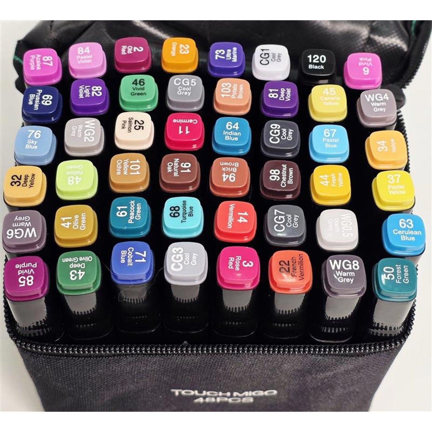 Touch Migo 48-Piece Dual Tip Alcohol Art Marker Set