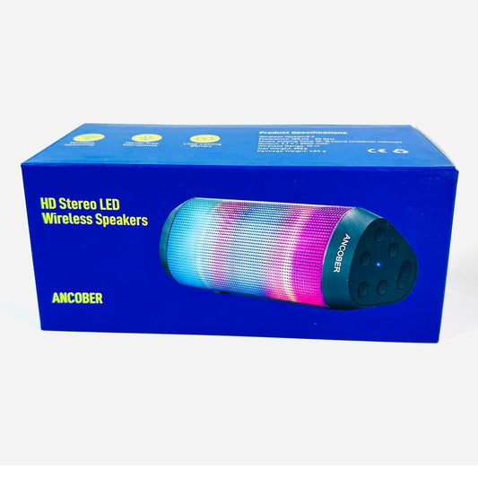 🔊 ANCOBER HD Stereo LED Wireless Speaker Bluetooth New