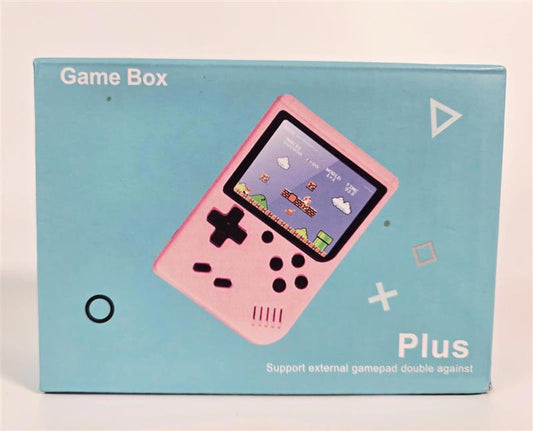 💗 Game Box Plus Handheld Console – Pink Edition (400+ Built-In Games)