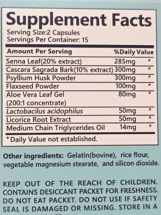 Overnight Cleanse – Oxygen-Based Digestive Support (60 ct)