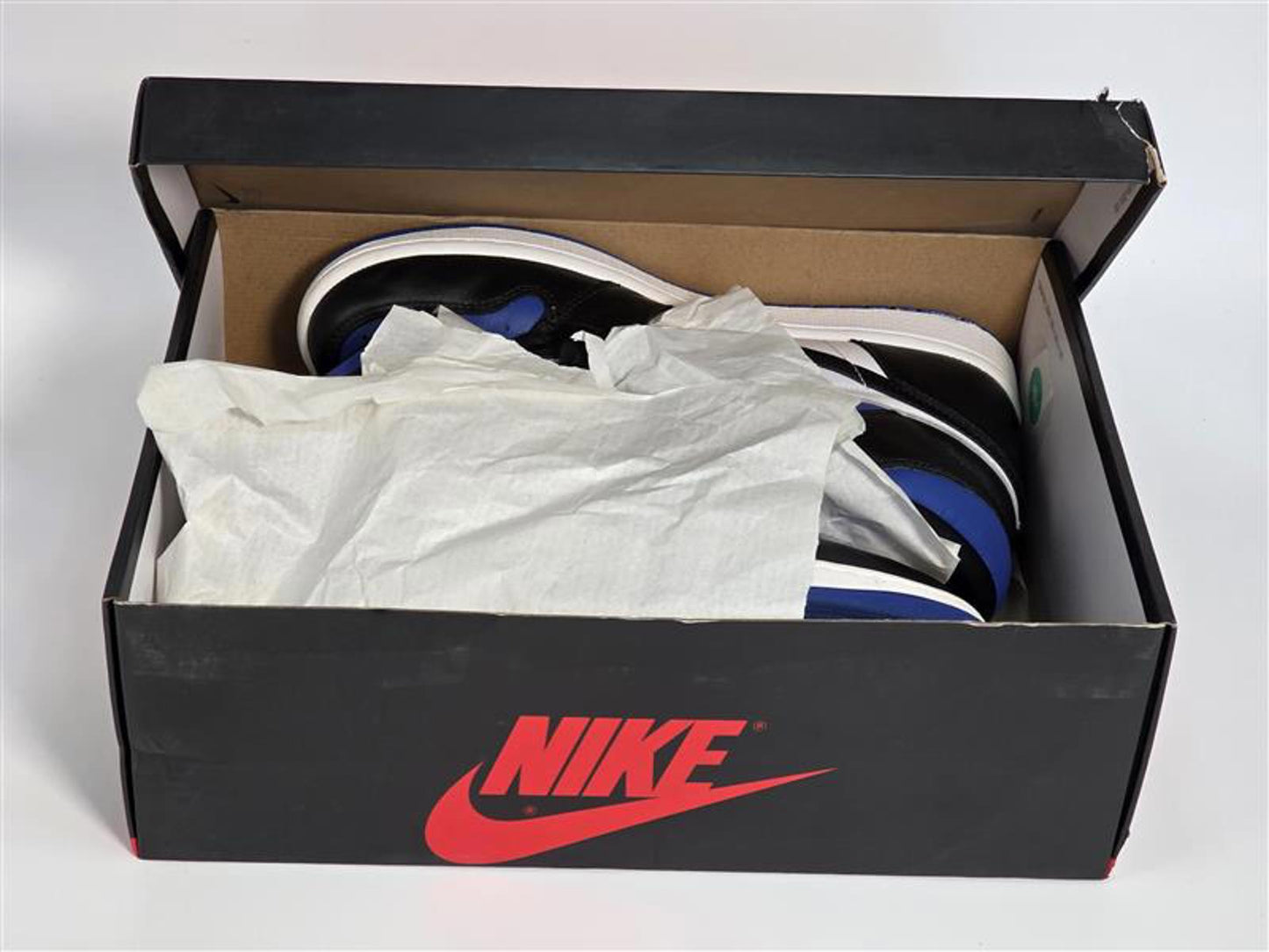 2017 Nike Air Jordan 1 Retro High OG Black/Royal/White – 10M (POIZON Verified)