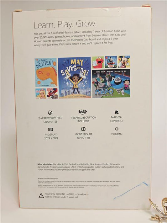 Amazon Fire 7 Kids Tablet 16GB Blue Case New in Box