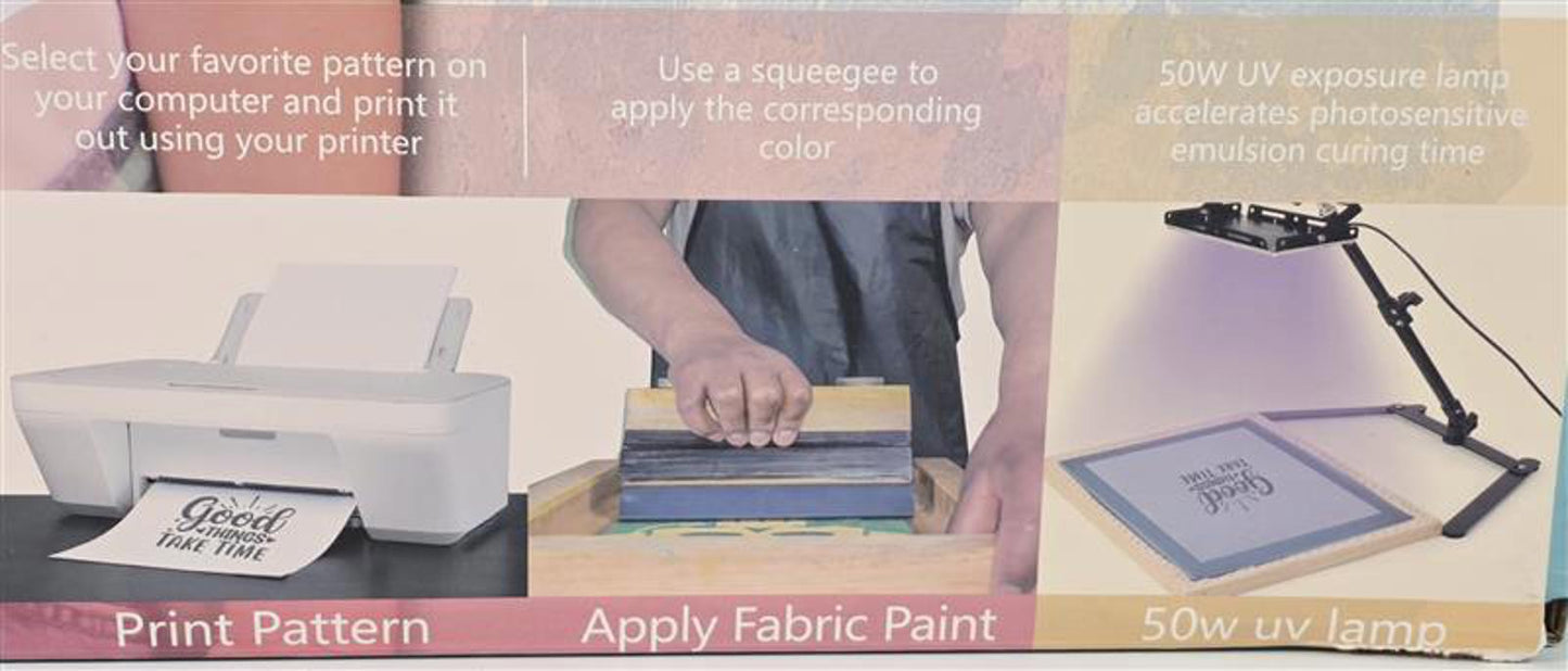 🎨 Ecoöfor Screen Printing Kit – DIY T-Shirt & Bag Maker (New, Sealed)