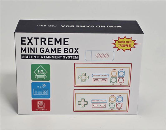 Extreme Mini Game Box 8-Bit HDMI Console with 2 Pads