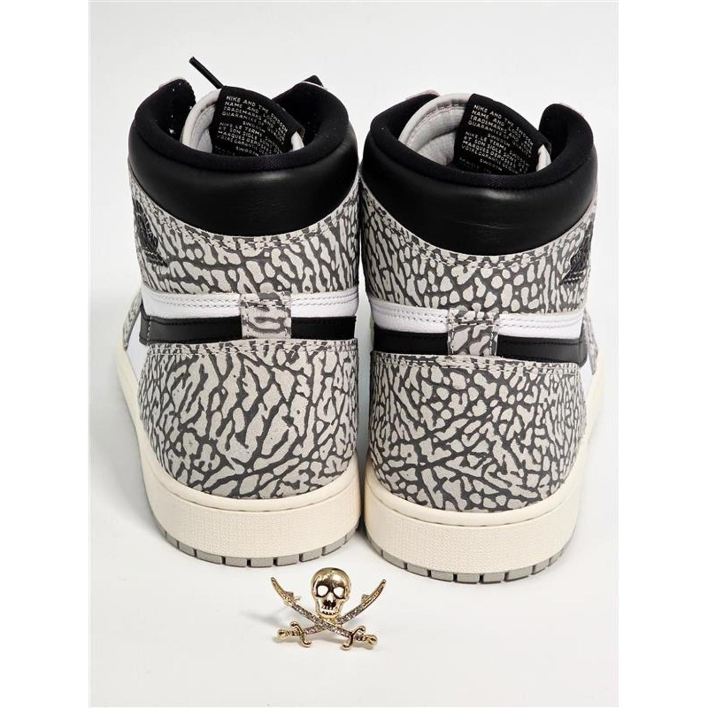 Nike Air Jordan 1 Retro High OG White Cement – Size 12.5 (POIZON Verified)