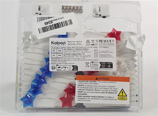 🌟 Kolpop Star-Shape Fairy String Lights (Battery Operated)