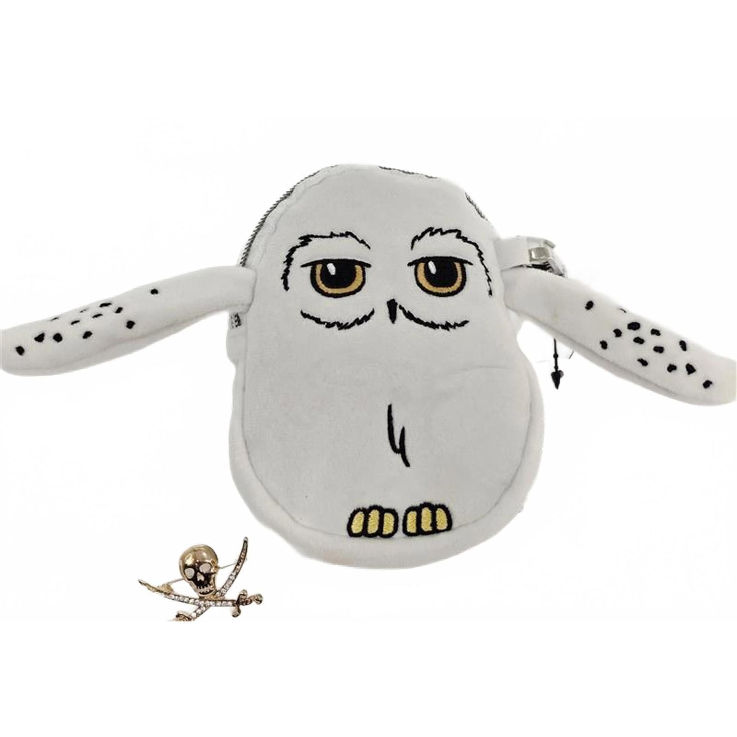 Harry Potter Hedwig Owl Plush Wristlet Purse White