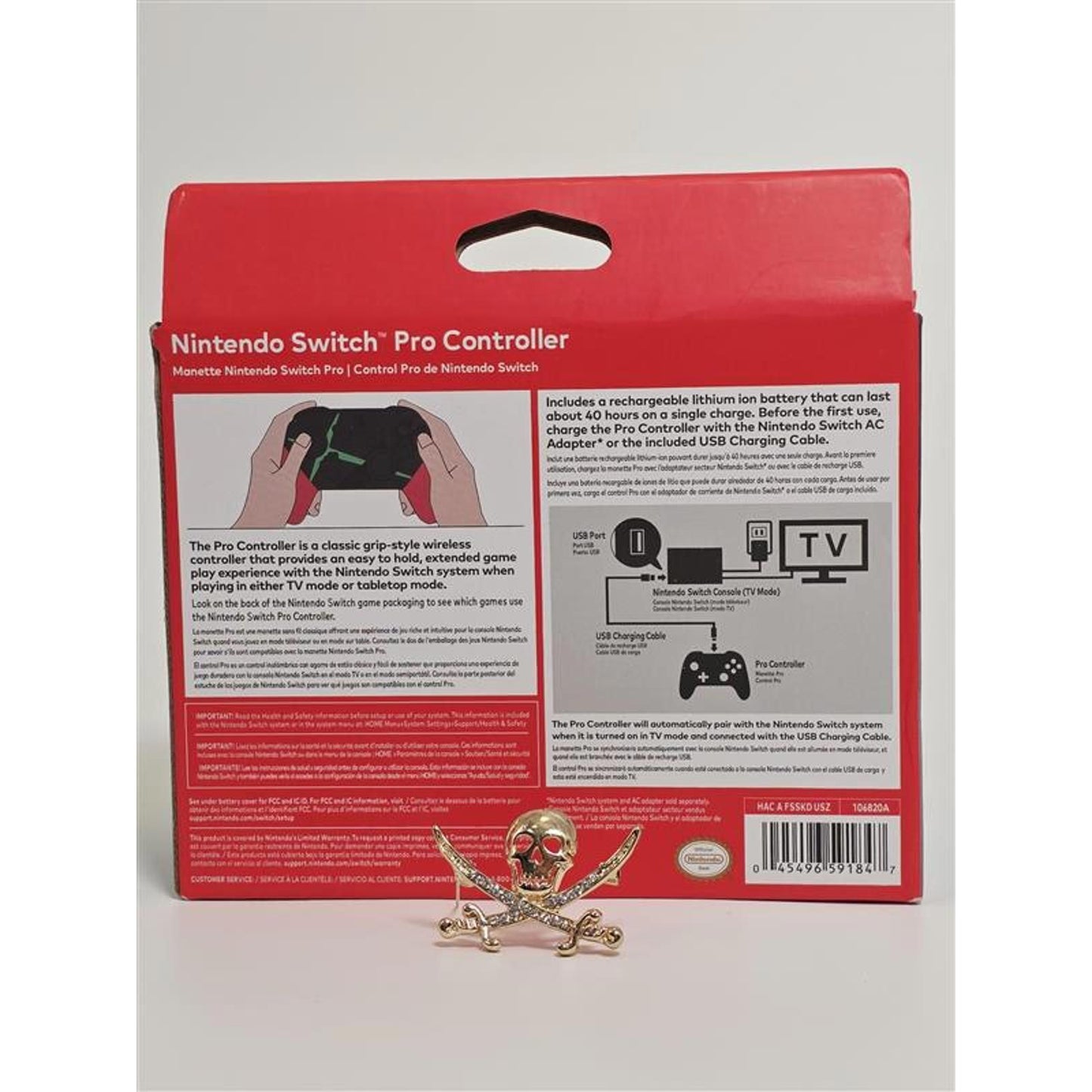 Nintendo Switch Pro Controller Xenoblade 2 Special Edition New/Sealed
