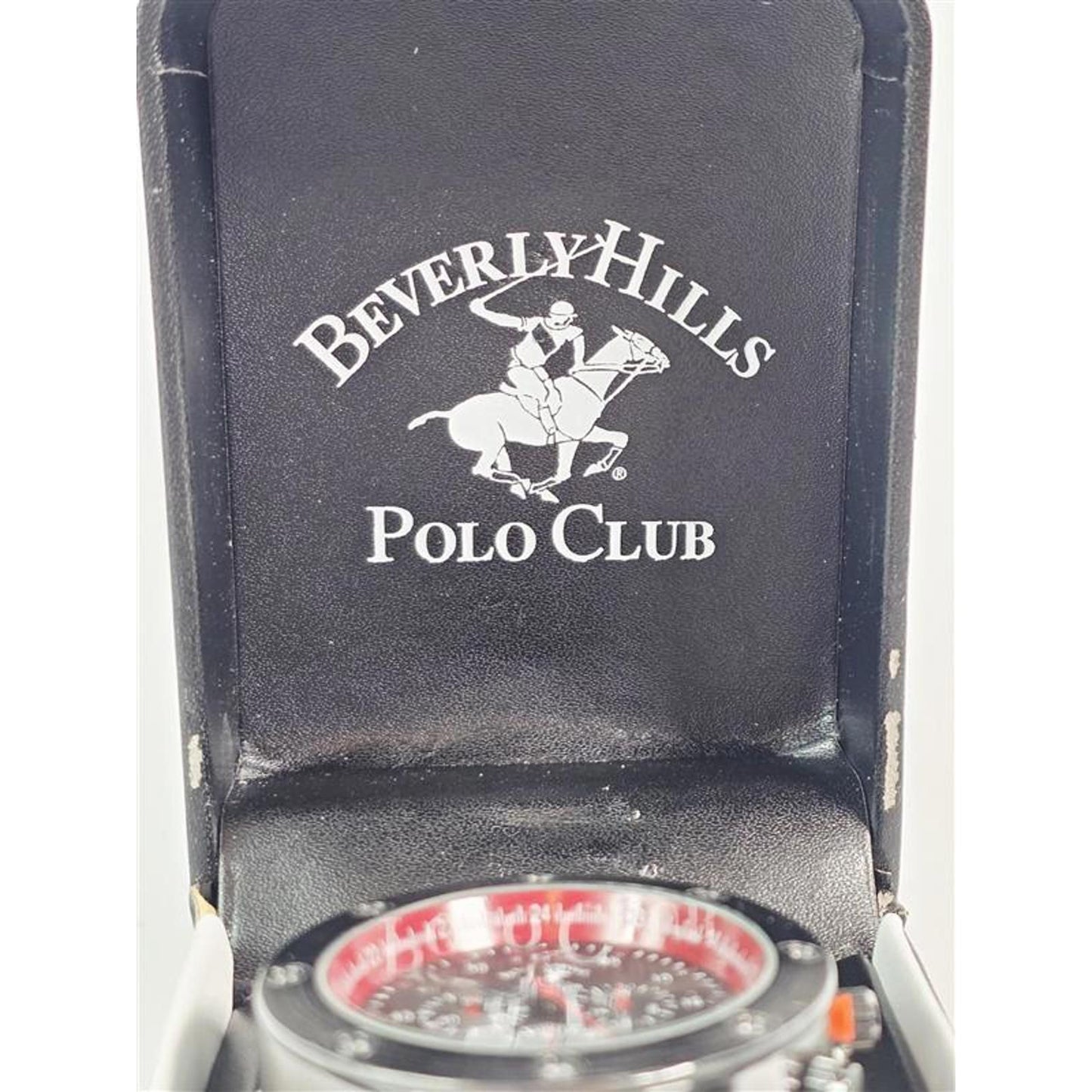 ⏱️ Beverly Hills Polo Club Chronograph Sport Watch – Black/Red