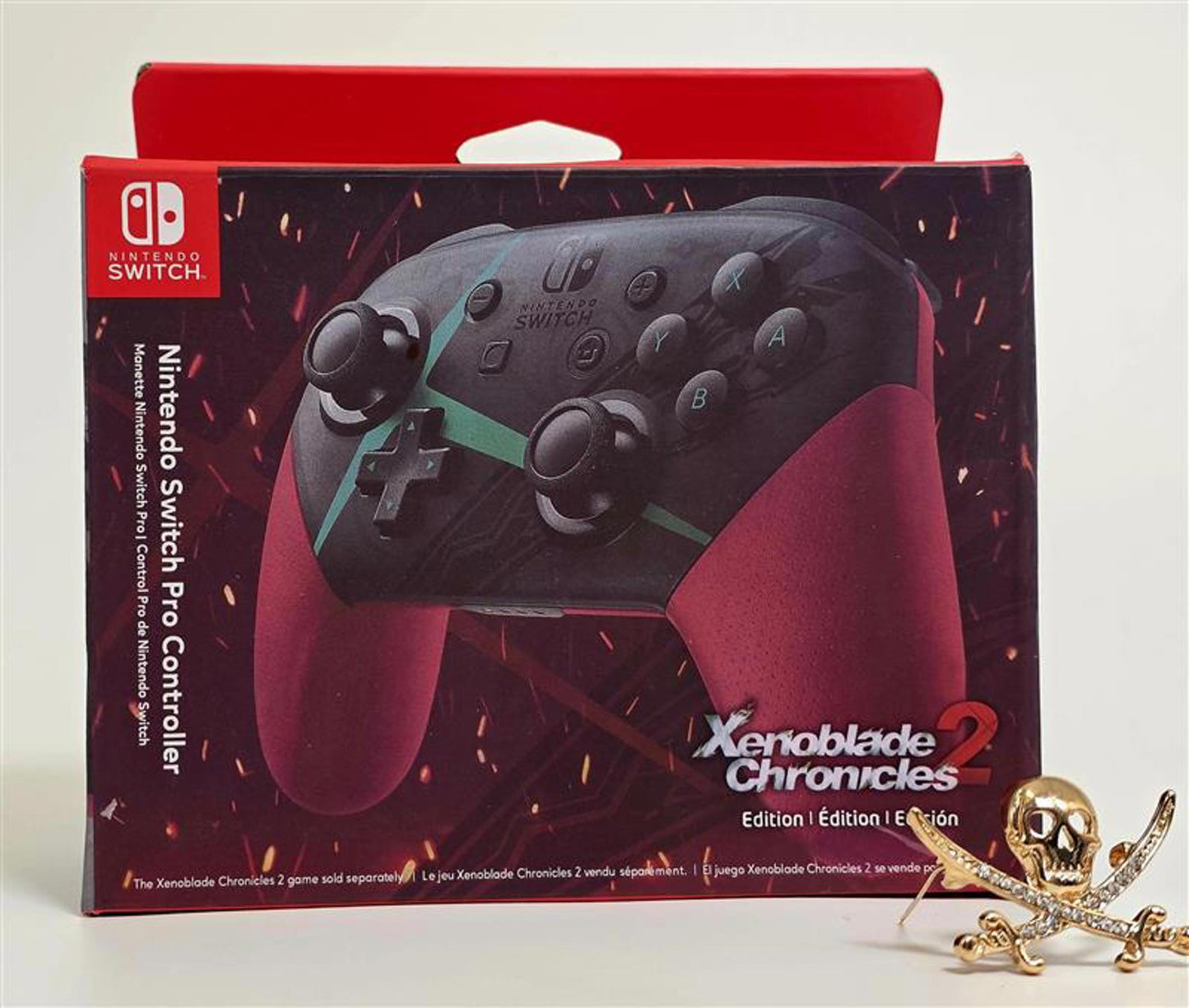Nintendo Switch Pro Controller Xenoblade 2 Special Edition New/Sealed