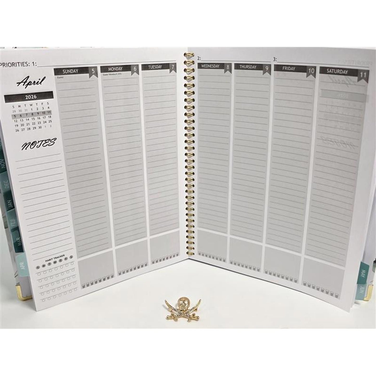 2025–2026 Planner – Weekly & Monthly Organizer with Stickers