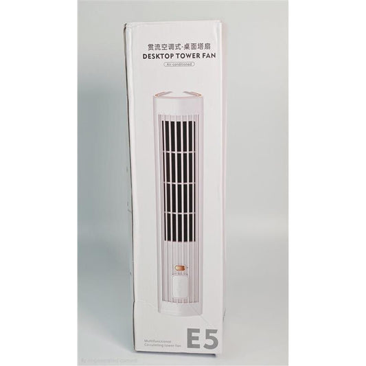 💨 E5 Desktop Tower Fan – Portable Air-Circulating Mini Tower