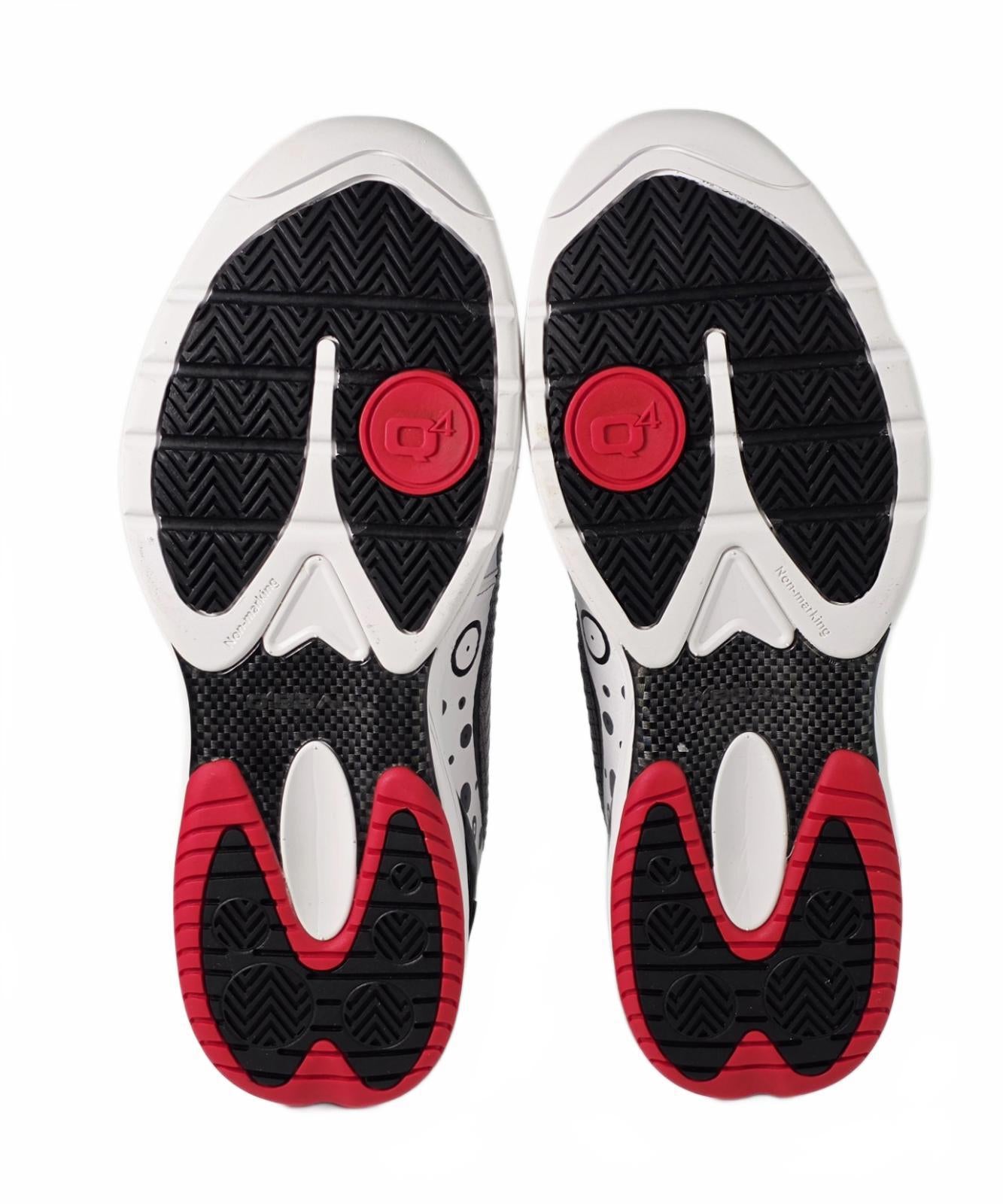 🏀 Q4 Sports Q4MB-012 “Bright White / Fiery Red” Basketball Shoes – Size 11