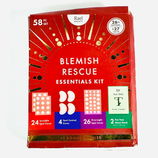 🩹 Rael Beauty Blemish Rescue Essentials Kit 58-Piece Set New