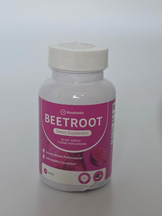 Rosabella Beetroot Capsules – 1300mg (60 ct