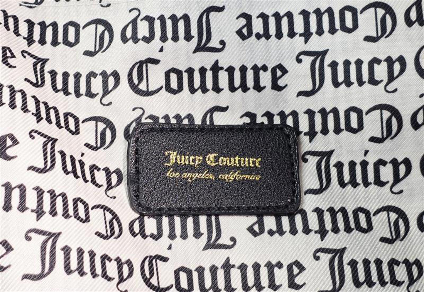 ❤️ Juicy Couture Embossed Logo Backpack – Red with Black & Gold Accents