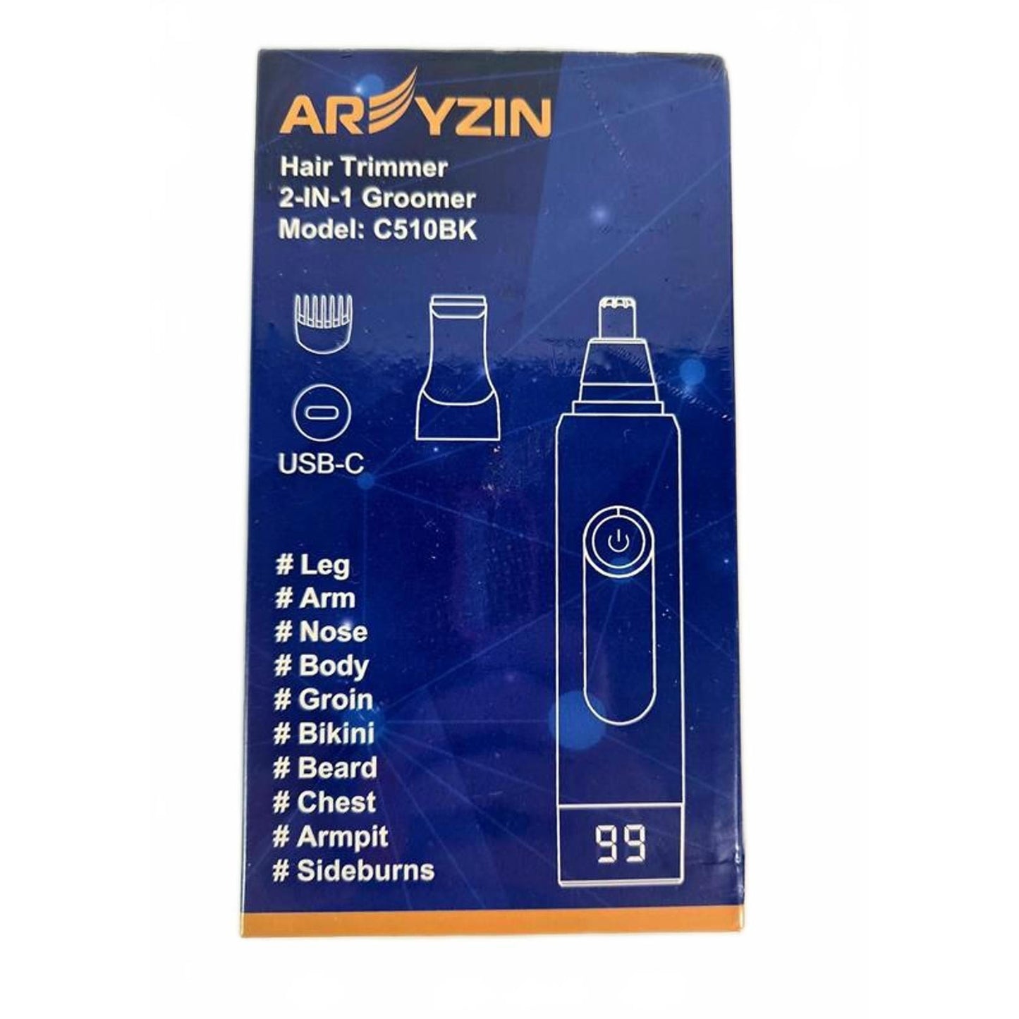 ⚡ Areyzin 2-in-1 Groomer Hair Trimmer – Model C510BK
