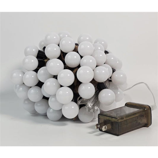 💡✨ Globe String Lights Plug-In Set – White Bulbs