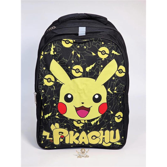 Pokemon Pikachu Backpack – Black/Yellow – School/Travel Bag New