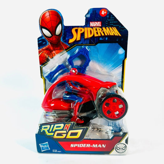 Hasbro Marvel Spider Man Rip N Go Motorcycle Action Figure Vehicle Toy New