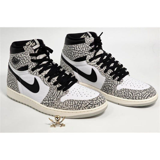 Nike Air Jordan 1 Retro High OG White Cement – Size 12.5 (POIZON Verified)
