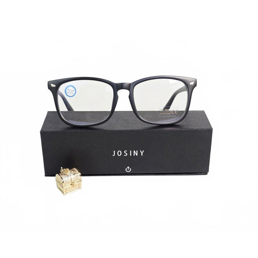 👓 Josiny Blue Light Blocking Glasses – Matte Black Frame (UV400 Protection)