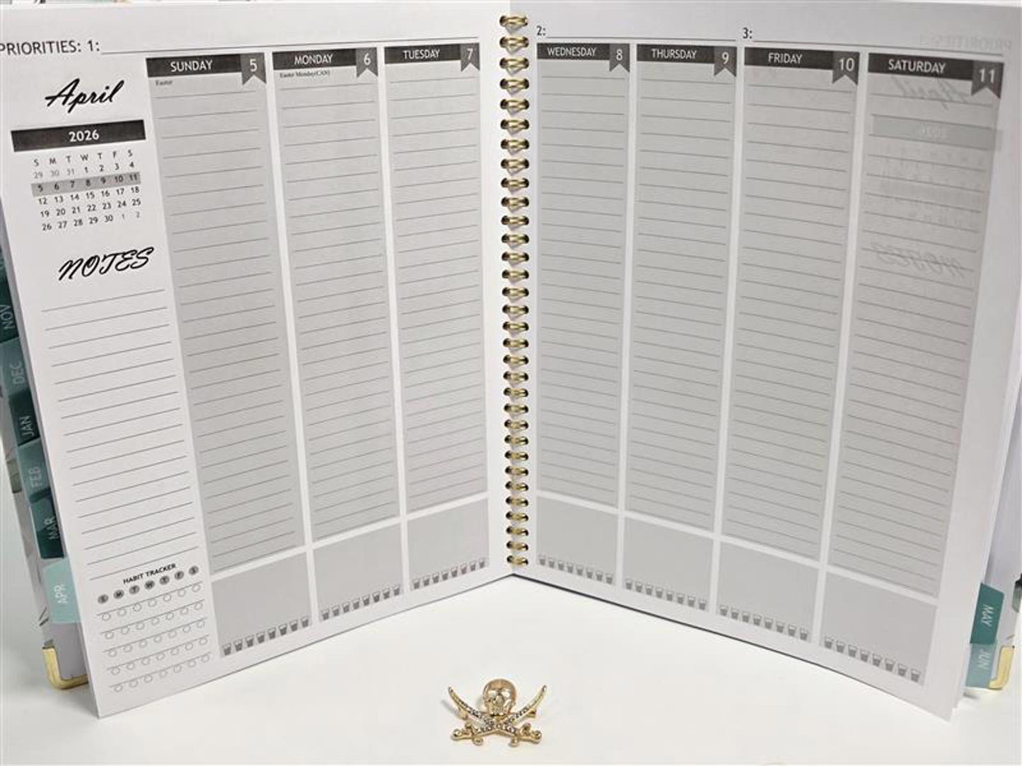 2025–2026 Planner – Weekly & Monthly Organizer with Stickers