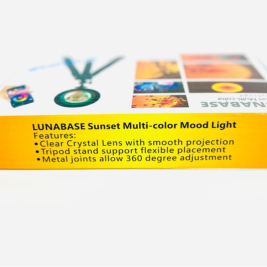 🌅 LUNABASE Sunset Multi-Color Mood Light w/ Tripod New