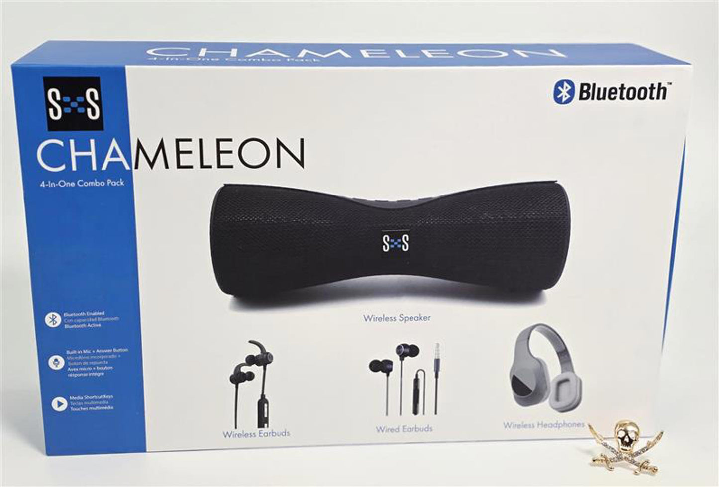 S·S Chameleon 4-in-1 Bluetooth Combo – Speaker & Headphones