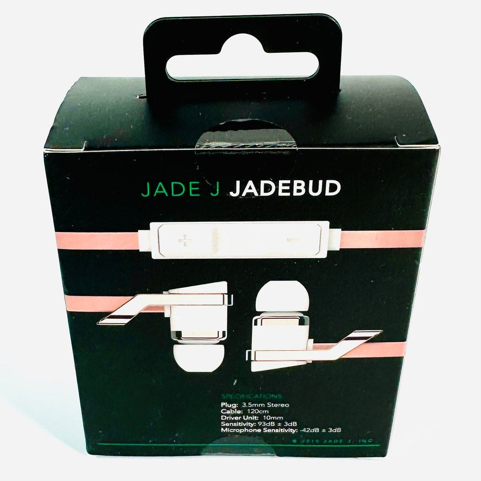 🎧 Jade J Jadebud Wired Earbuds with Microphone Rose Gold New